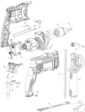 Part Location Diagram of 330034-07 Porter Cable CHUCK KEY